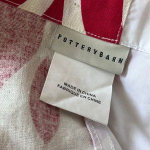 Bright Red Pottery Barn Heavy Bed Skirt